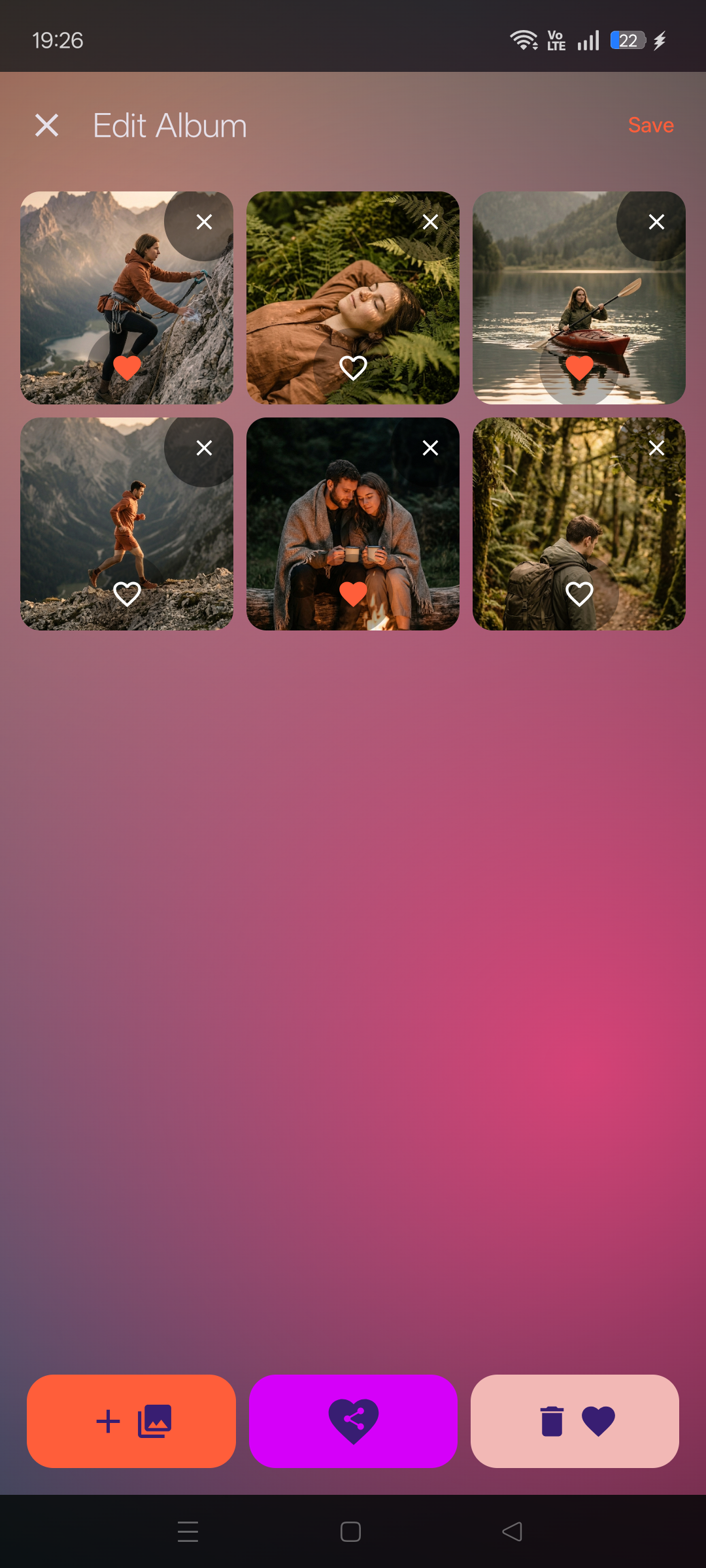FocusView album editor – create secure photo collections