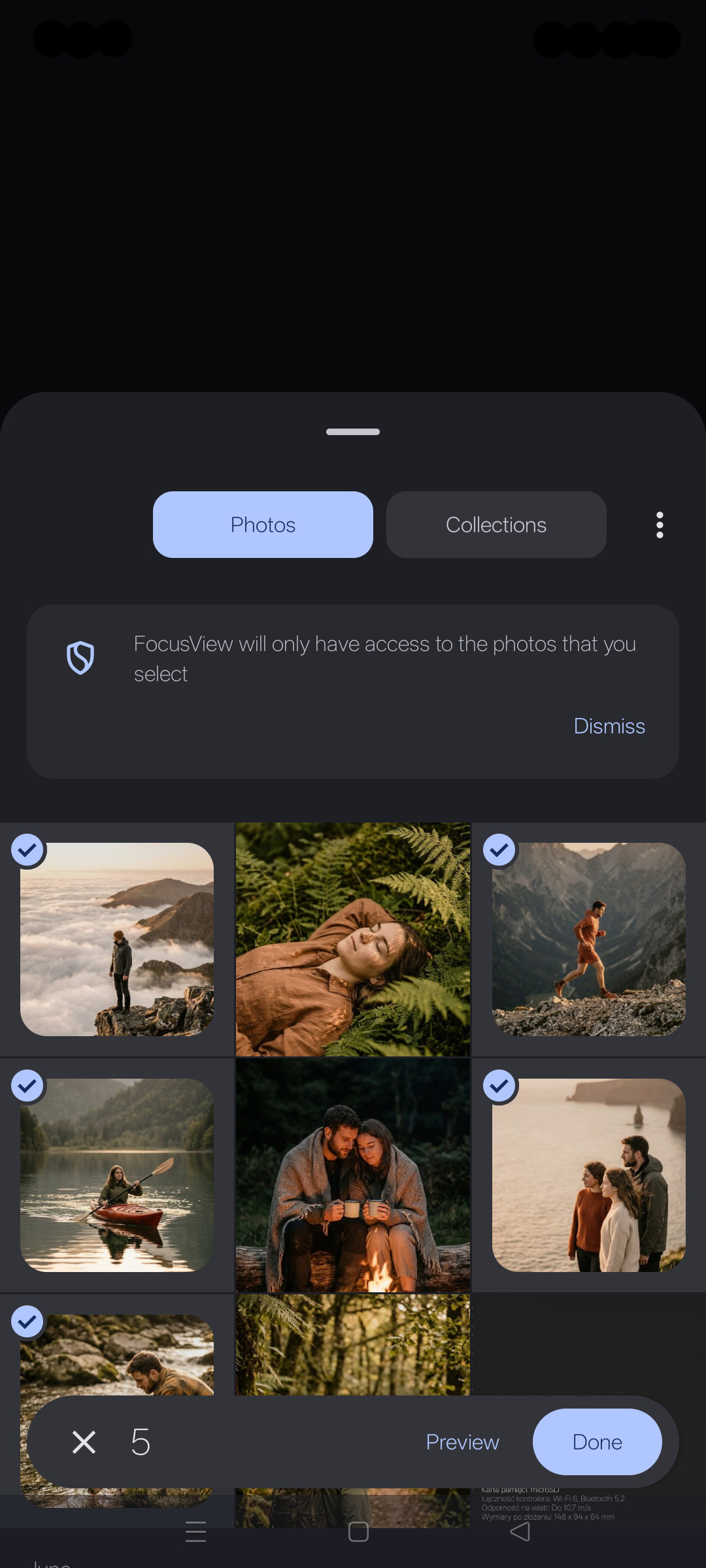 FocusView Photo Picker